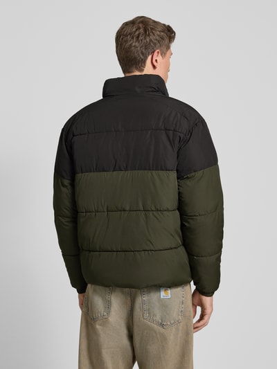 Jack & Jones Gewatteerd jack met opstaande kraag, model 'MAZE' Olijfgroen - 5