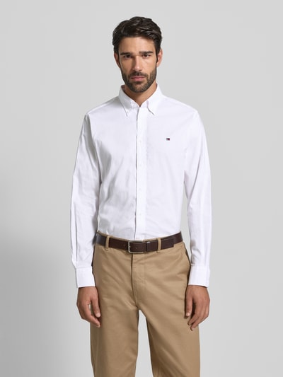 Tommy Hilfiger Regular fit zakelijk overhemd van puur katoen Wit - 4