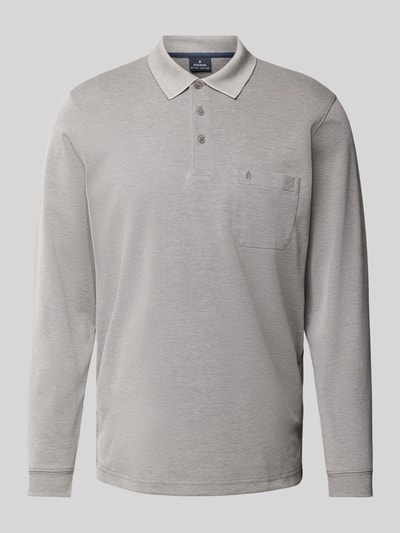 RAGMAN Regular fit poloshirt met borstzak Zilver - 2