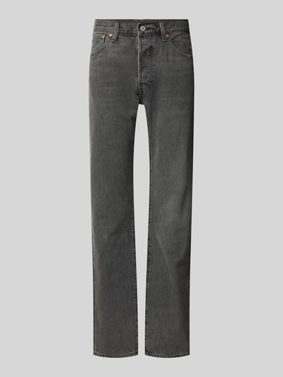 Levi's® Regular Fit Hose im 5-Pocket-Design Modell '501' Dunkelgrau 2