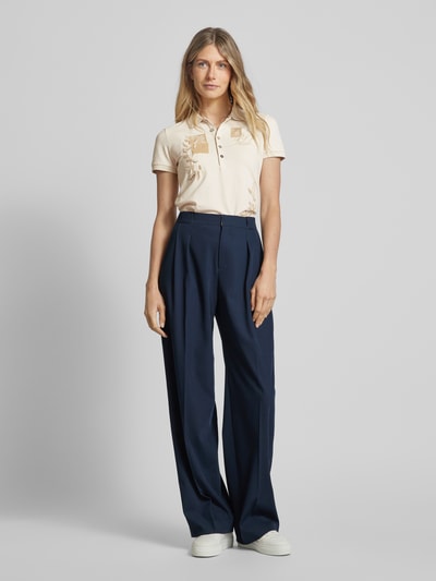 Lauren Ralph Lauren Regular fit poloshirt met badges, model 'KIEWICK' Offwhite - 1