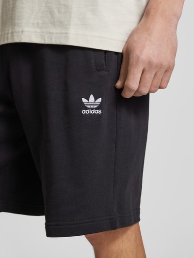 adidas Originals Sweatshorts mit elastischem Bund Black 3