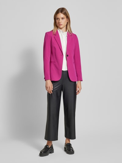 Kaffe Blazer met strookzakken, model 'SAKURA' Fuchsia - 1