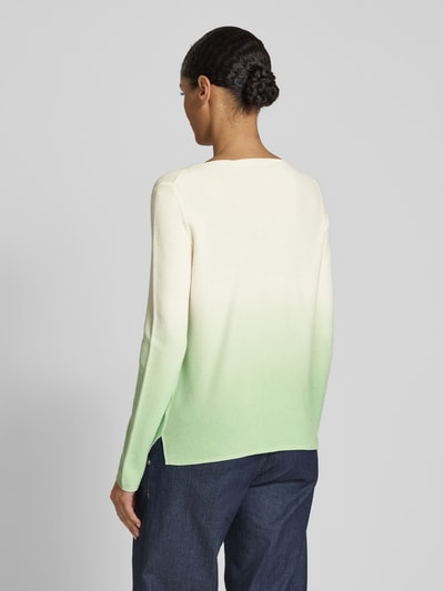 Tom Tailor Regular Fit Strickpullover mit Farbverlauf Hellgruen 5