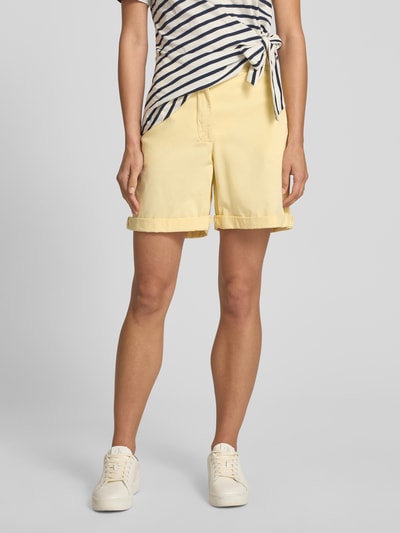 Tommy Hilfiger Relaxed Fit Chinoshorts aus Baumwoll-Mix GELB 4