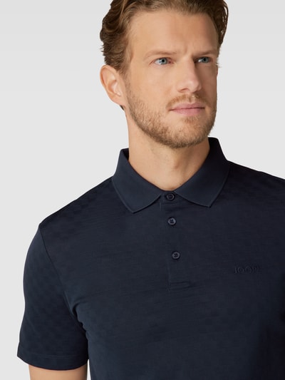 JOOP! Collection Poloshirt mit Strukturmuster Modell 'Pacay' Blau 3