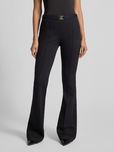 Liu Jo White Bootcut pantalon met riem Zwart - 4