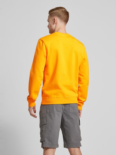 Napapijri Gebreide pullover met labelstitching Oranje - 5