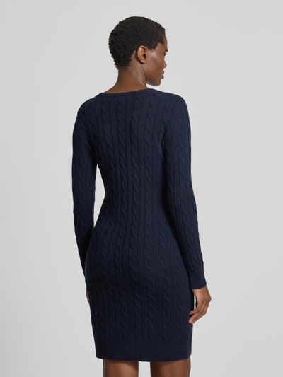 Lauren Ralph Lauren Knielanges Strickkleid aus Lammwolle-Kaschmir-Mix Marine 5