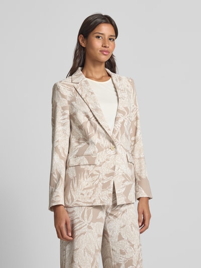 comma Blazer mit Reverskragen Taupe 4