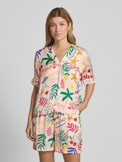 Rich & Royal Blouseshirt met V-hals Offwhite - 4