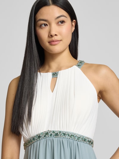 Jake*s Cocktail Cocktailkleid mit Ziersteinbesatz Schilf 3