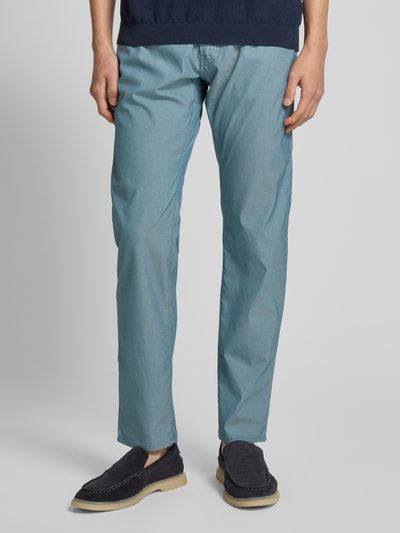 Pierre Cardin Tapered fit chino met structuurmotief, model 'Lyon' Lichtblauw - 4