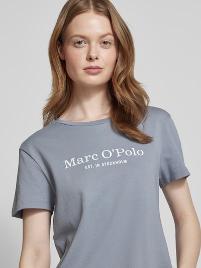 Marc O'Polo Comfort Fit T-Shirt aus reiner Baumwolle Rauchblau 3