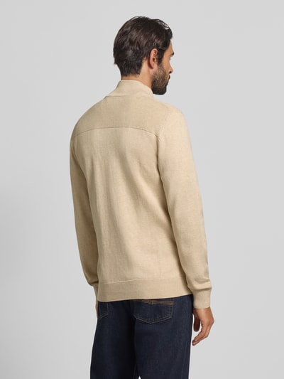 MCNEAL Strickjacke mit Stehkragen Sand Melange 5