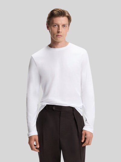 BOSS Regular Fit Langarmshirt aus reiner Baumwolle Modell 'TOWNLEY 7' - BECKHAM x BOSS Weiss 4