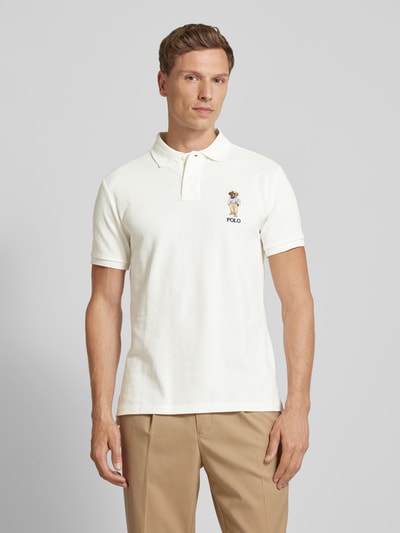 Polo Ralph Lauren Koszulka polo z wyhaftowanym logo Biały 4