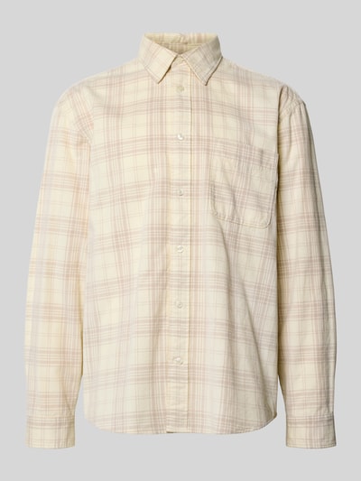 SELECTED HOMME Regular Fit Freizeithemd aus reiner Baumwolle Offwhite 2