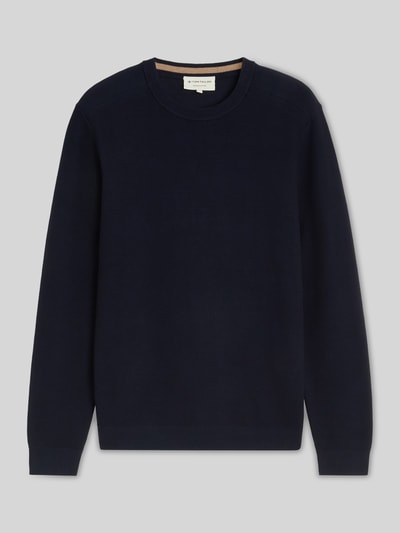 Tom Tailor Regular fit pullover met crew neck kraag Marineblauw - 2