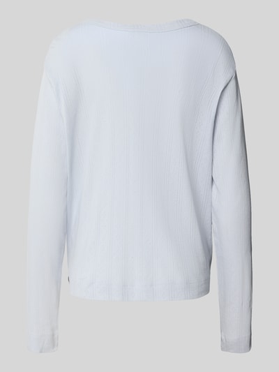 CCDK Copenhagen Pyjamabovendeel met ajourpatroon, model 'Jessica' Lichtblauw - 3