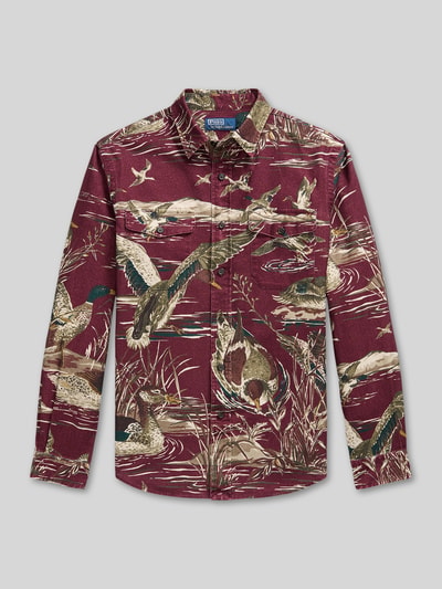 Polo Ralph Lauren Freizeithemd mit Sateen-Finish Bordeaux 2