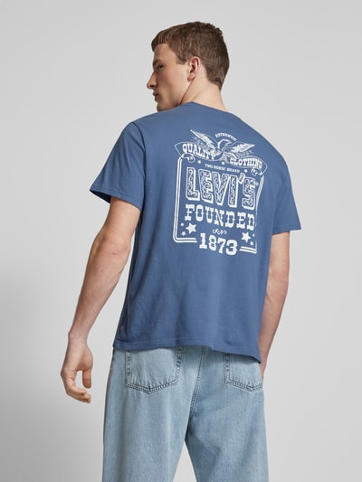 Levi's® Relaxed Fit T-Shirt mit Label-Print Rauchblau 5