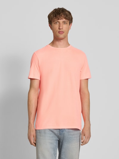 Superdry T-shirt met labeldetail Koraal - 4