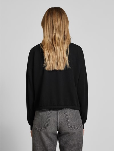 Street One Sweatshirt mit gerippten Abschlüssen BLACK 5