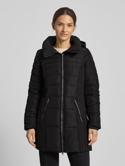 Soyaconcept Steppmantel mit abnehmbarer Kapuze Modell 'Nina' Black 4