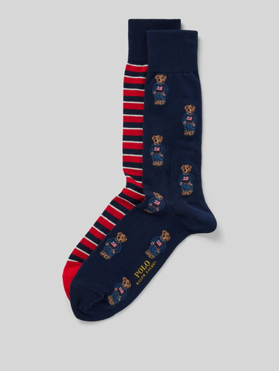 Polo Ralph Lauren Underwear Socken mit Logo-Stitching im 2er-Pack Marine 1