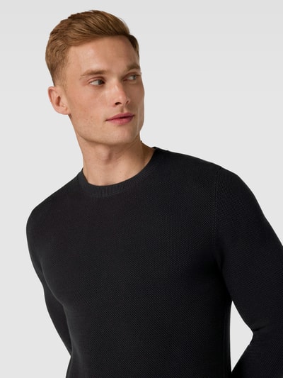 s.Oliver RED LABEL Strickpullover mit Strukturmuster Black 3