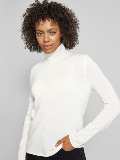 Fynch-Hatton Gebreide kasjmier pullover met col Offwhite - 3