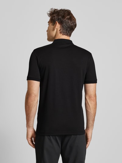 SELECTED HOMME Poloshirt mit kurzem Reißverschluss Modell 'FAVE' Black 5