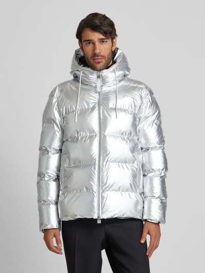 RAINS Regular Fit Steppjacke mit Kapuze Modell 'ALTER' Silber 4