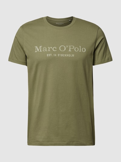 Marc O'Polo T-Shirt mit Label-Print Oliv 2