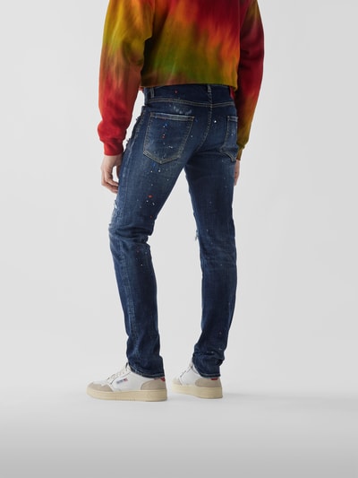 Dsquared2 Mid Rise Jeans im Straight Fit Jeansblau Melange 5