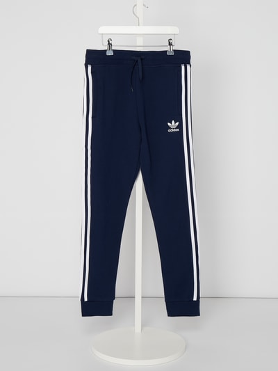 adidas Originals Spodnie dresowe z paskami z logo Granatowy 1