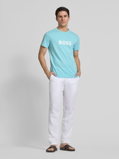 BOSS T-Shirt mit Label-Print Ocean 1