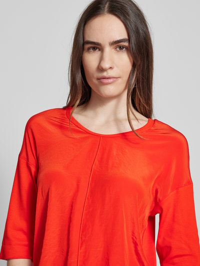 Marc Cain T-Shirt mit Label-Applikation Rot 3