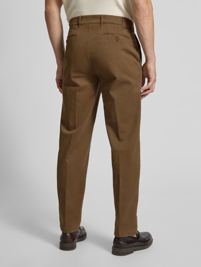 Brax Regular fit chino met achterzakken, model 'Everest' Middenbruin - 5