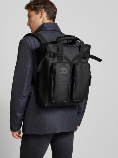 RAINS Rucksack mit Label-Detail Modell 'Texel' Black 1