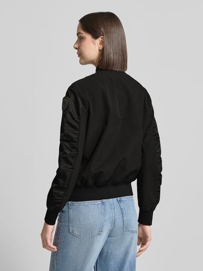 Blauer USA Bomberjacke mit Reißverschlusstaschen Modell 'LAURIE' Black 5
