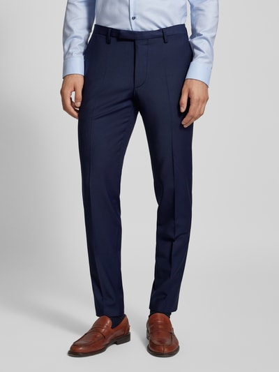 Cinque Slim fit pak met paspelzak op de borst, model 'soda' Marineblauw - 6