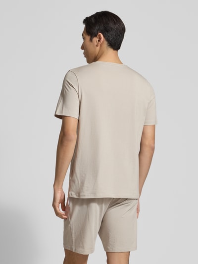 BOSS damski t-shirt o kroju regular fit z mieszanki bawełny Średnioszary 5