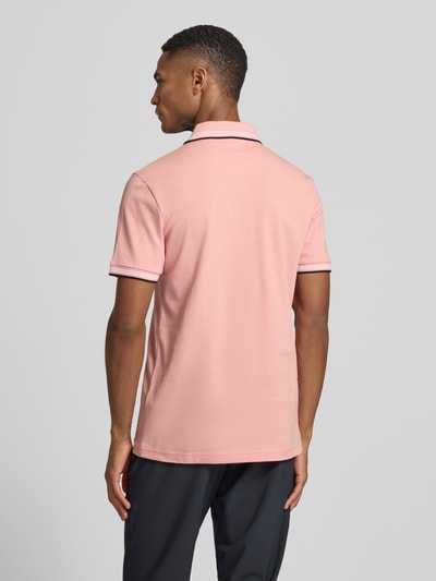 BOSS Green Koszulka polo z czystej bawełny, krój slim fit, model 'PAUL' Mocnoróżowy 5