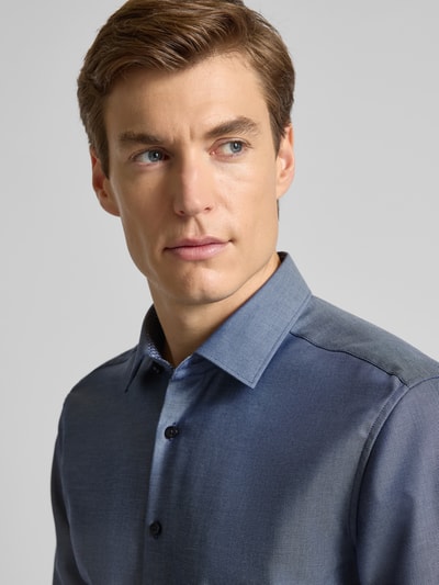 ETERNA Koszula biznesowa o kroju regular fit z czystej bawełny model ‘Kent’ Królewski niebieski 3