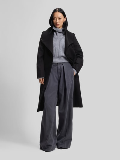 BOSS Regular Fit Mantel aus Woll-Kaschmir-Mix Modell 'Calegan' Black 1