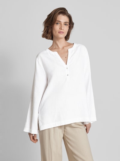 (The Mercer) N.Y. Bluse mit V-Ausschnitt Offwhite 4