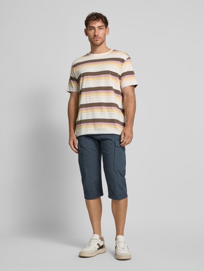 s.Oliver BLACK LABEL Relaxed fit bermuda van katoenmix Antraciet - 1