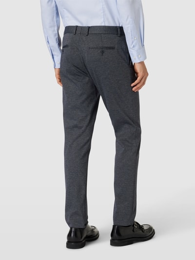 SELECTED HOMME Spodnie materiałowe o kroju slim fit z fakturowanym wzorem model ‘AITOR’ Ciemnoniebieski 5